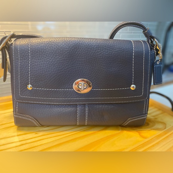 NWT coach cobalt satchel - Picture 1 of 6